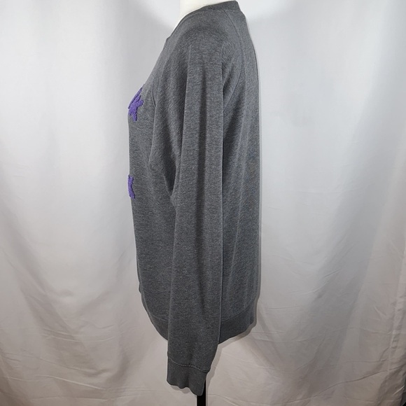 Victoria’s Secret PINK Oversized Grey & Purple Love Pink Sweater - Picture 5 of 10